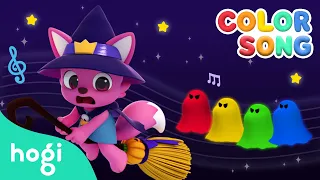 Learn Colors with Halloween Ghost｜Halloween Kids｜Halloween Colors 🎃｜Halloween Song｜Pinkfong & Hogi