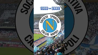 The evolution of SSC NAPOLI logo all the time