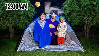 ACAMPAMOS UNA NOCHE EN EL JARDIN DE LA NUEVA CASA