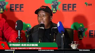 The EFF Presser on the outcomes of the CCT meeting underway.