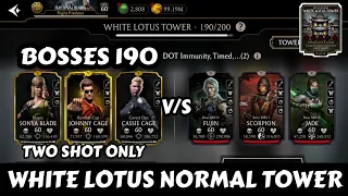 White Lotus Tower | 190 Bosses | Beat By Gold Team | Mk Mobile