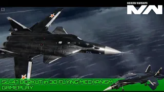 SU-47 Berkut in 3D Flying Mechanism Gameplay | Modern Warships