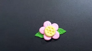 Cute Flower by air dry clay | Air dry Clay Art | Flower Idea | Cute flower