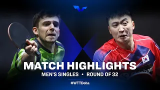 Kirill Gerassimenko vs Jeoung Youngsik | WTT Star Contender Doha 2021 | MS | R32 Highlights