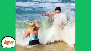 One Wave, TWO FAILS! 🌊😅 | Funny Videos | AFV 2020
