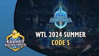 #WTL 2024 Summer: Code S - Round 2 Day 3 with Light_VIP | Team League | !patreon