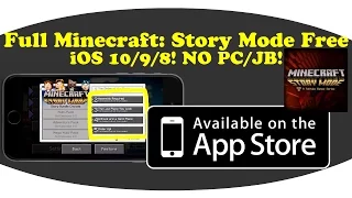 How To Get Full Minecraft: Story Mode Free On iOS 9/8! NO PC/JB! Permanent!
