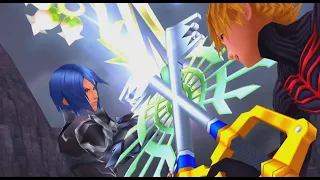 Kingdom Hearts Birth By Sleep - All Aqua Story Bosses (No Damage, Critical Mode, Level 1)