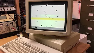 1987 Zenith EaZy PC running Windows v1.01 and MS-DOS 3.2 playing games!