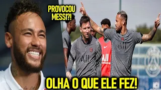 NEYMAR PROVOCA MESSI no TREINO com CR7! - OLHA o que ELE FEZ!