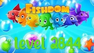 completing level 2844 in fishdom