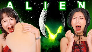 Foreign Girls React | Alien | First Time Watch