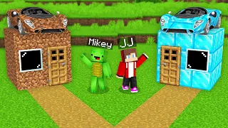 Mikey POOR vs JJ RICH Car Base Survival Battle in Minecraft (Maizen)