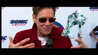 Funny Man Jim Carrey Warning to Humanity at the Sonic Movie Premiere (2020 Meme)