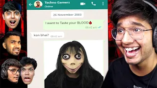 SCARING YOUTUBERS with *SCARIEST* WHATSAPP MESSAGES😱