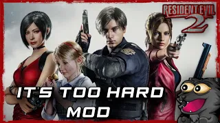 RESIDENT EVIL 2 - ITS TOO HARD MOD (LEON) - DAY 1