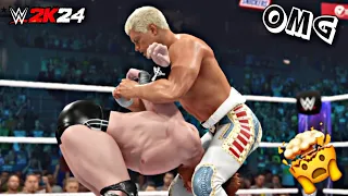 WWE 2K24 - Cody Rhodes Vs. Sheamus - Undisputed WWE Universal Championship Match - PS4