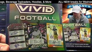 2024 Leaf Vivid Football Card 10 Box Case Break #1   Sports Cards