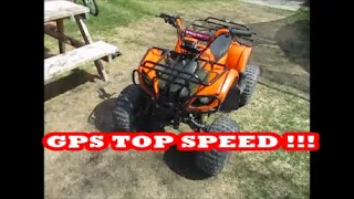 125cc Chinese ATV Top Speed !