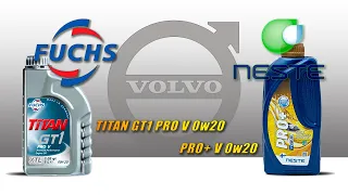 Neste Pro+ V 0w20 vs Fuchs Titan GT1 Pro V 0w20 (Отработки из Volvo, турбодизель).