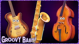 "Jazz!" – Baby Sensory Music Video – Fun Animated Instruments Play Intriguing Music