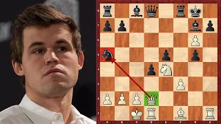 Carlsen Makes The Craziest Queen Sacrifice