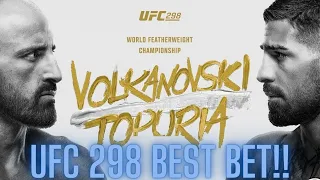 UFC 298 Best Bet: Alexander Volkanovski vs Ilia Topuria