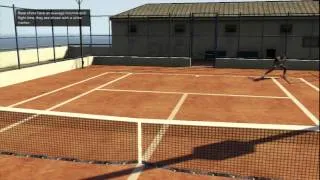 GTA V - Activities - Tennis Tutorial (Shot Types)