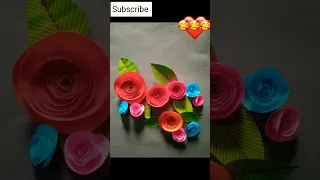 how To Make Paper Rose  Flowers. #shorts #diy #papercraft #shortsfeed #rose