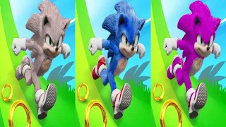 Sonic Dash - BABY Sonic VS Silver VS BLAZE  Gameplay HD