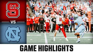 NC State vs. North Carolina | ACC Football Highlights (2022)