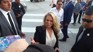 Beverly D'Angelo Signing Autographs for fans in Hollywood