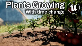 Unreal Engine 5 Tutorial - Growing Plants Part 5: Growing