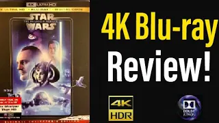 Star Wars Episode 1: The Phantom Menace (1999) 4K Blu-ray Review!