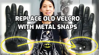 How to Replace Old Velcro with Metal Snaps