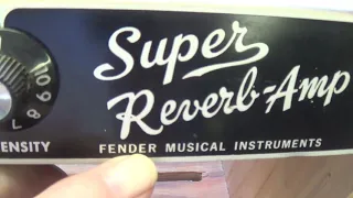 1966 Fender "Blackface" Super Reverb:  In Storage for Almost 40 Years !!