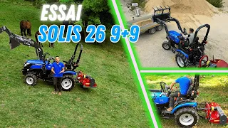 Essai du SOLIS 26, 9+9 inverseur avec chargeur Tenias