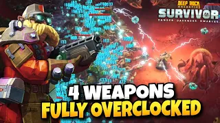 Final Overclocks on ALL 4 Weapons | Deep Rock Galactic Survivor