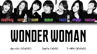 Davichi (다비치), SeeYa (씨야), T-ARA (티아라) - Wonder Woman (원더우먼) [Color Coded Lyrics Eng/Rom/Han]