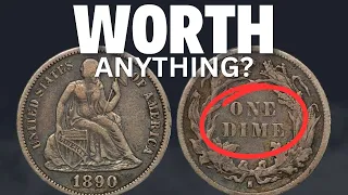 OLD U.S. SILVER Coins Worth THOUSANDS! 1890 Liberty Seated Dime Values!