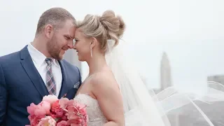 AMAZING Personal Vows at a Wedding on a Rooftop in Downtown Columbus, Ohio