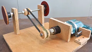 A great idea with a hand drill / Smart homemade tool powered by a hand drill