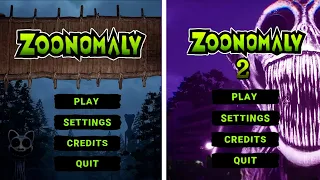 Zoonomaly 1 & 2 -  Main Menu Comparison (Zoonomaly Chapter 2)