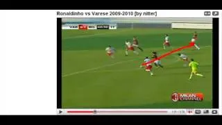 ronaldinho 2009  teaches attacking soccer  trick