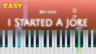 Bee Gees - I Started A Joke - EASY Piano TUTORIAL by Piano Fun Play