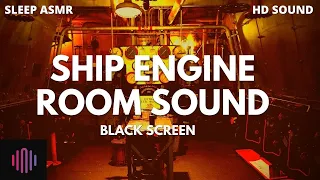 Engine Room  / 10 hours of ship engine sounds with a black screen for deep chill 🙏