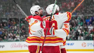 Tyler Toffoli and the Flames win a wild one in Dallas! 🤯