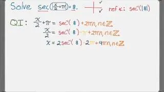 Solving Trig Equations - Not Nice Angles