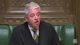 John Bercow: His best bellows