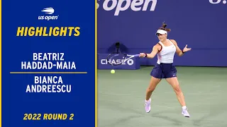 Beatriz Haddad Maia vs. Bianca Andreescu Highlights | 2022 US Open Round 2
